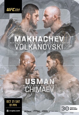 UFC 294: МАХАЧЕВ vs ВОЛКАНОВСКИ 2